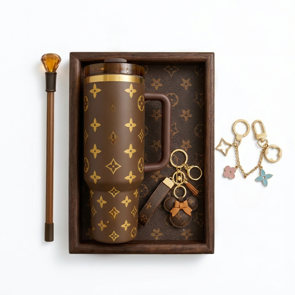 Luxury Tumbler & Accessory Gift Set – 5-Piece